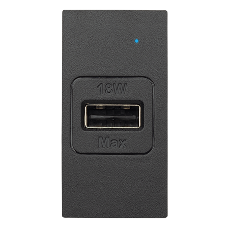 USB type A 18W Charger Black img